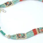Collar Silver 925, Vintage Look with Beads 4
