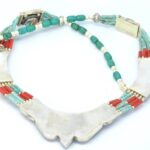 Collar Silver 925, Vintage Look with Beads 2