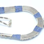 Collar Silver 925, Vintage Look with Blue Lapis 6