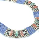 Collar Silver 925, Vintage Look with Blue Lapis 2